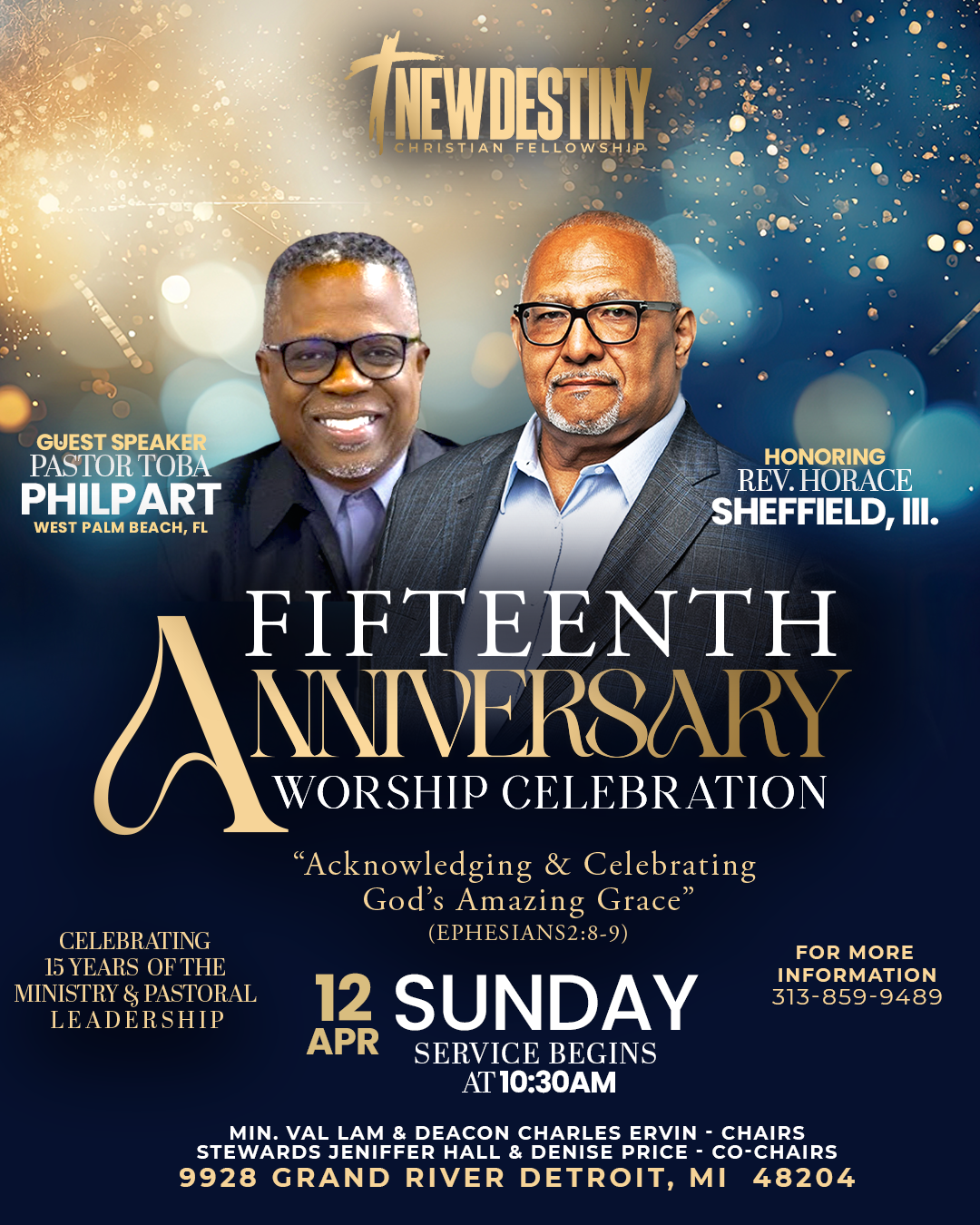15th Anniversary Worship Celebration with Pastor Toba Philpart